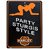 Harley Sturgis Style Sign by SMART BLONDE