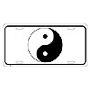Yin & Yang License Plate by SMART BLONDE