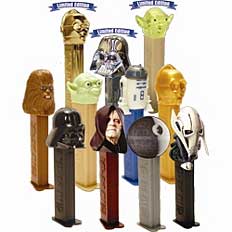 star wars pez dispensers 2005