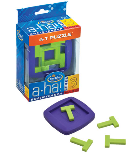 Aha! Brainteasers: 4-T Puzzle by THINKFUN