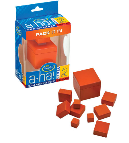 Aha! Brainteasers: Pack It In by THINKFUN