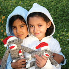 Think Again! Santa Sock Monkey by THINK OF IT!