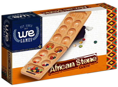 Wood Folding Mancala - African Stone Game by WOOD EXPRESSIONS INC.