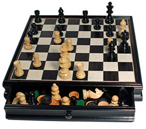 Chess and Checkers Set by WOOD EXPRESSIONS INC.