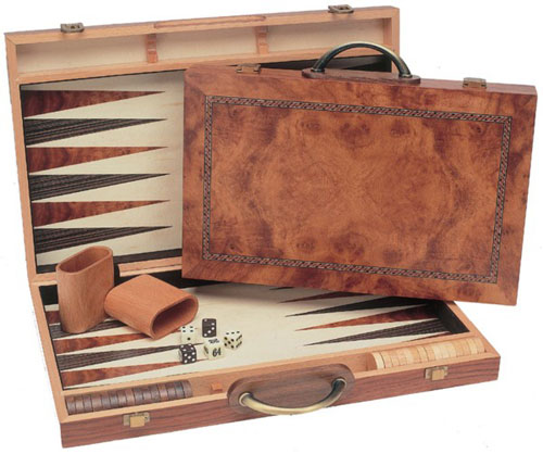 Camphor Wood Backgammon by WOOD EXPRESSIONS INC.