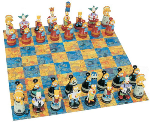 Simpsons Chess Set by WOOD EXPRESSIONS INC.