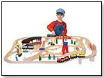 Wooden Railway Set by MELISSA & DOUG