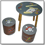 It's a Pirate's Life - Round Table with Storage Stools by LC CREATIONS