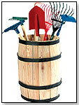 Wooden Tool Barrel Display by SCHYLLING