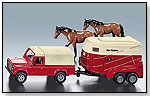 Land Rover Defender With Horse Carrier by SIKU