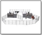 Large Rodeo Champion Bull Riding Set by SCHYLLING