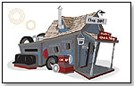 Kids Crooked House - Junkyard/Gas Station Playhouse by KIDS CROOKED HOUSE