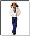 Briana Joy in Fur Jacket, Muff and Hat by ONLY HEARTS CLUB GROUP LLC