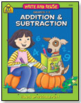 Addition & Subtraction 1-2 Write and Reuse Workbook by SCHOOL ZONE PUBLISHING CO