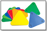 36 Triangle Flash Cards, 5.5"  12 Colors by HYGLOSS PRODUCTS INC.