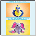 Zoco the Parrot™ and Muga the Elephant™ by SMALL WORLD TOYS