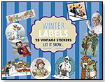 Winter Labels - 28 Vintage Stickers by LAUGHING ELEPHANT