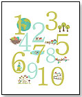 Nature Themed Number Poster by CHILDREN INSPIRE DESIGN