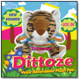 Dittoze Voice Recordable 5" Plush with Online Playground - Tiger by BLAYCHON, LLC