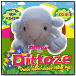 Dittoze Voice Recordable 5" Plush with Online Playground - Lamb by BLAYCHON, LLC
