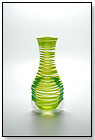 Vazu™ Vase - RipRop Curved Green by TH+E DESIGN GROUP LTD.