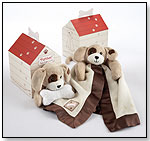 “Patches” Plush Puppy Lovie in Dog House Gift Box by BABY ASPEN