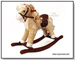 Magic Rocking Pony w/ Flashing Lights (Seat Height 16", Brown & Beige) by TOY WONDERS INC.