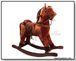 Rocking Horse with Delux Saddle (Seat Height 17", Dark Brown) by TOY WONDERS INC.