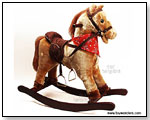 Rocking Horse with Delux Saddle (Seat Height 17", Tan) by TOY WONDERS INC.