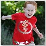 Little Capers  Lightning Hero Short Sleeve T-Shirt and Cape by LITTLE CAPERS LLC