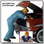 American Diorama Figurine - Single Mechanic Tony Figure 1:18 Scale Die-Cast Model  by TOY WONDERS INC.