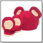 Muddy Cloud™ DOOT Hat and Mittens Set (Crimson) by MUDDY CLOUD