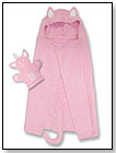 Trend Lab Pink Kitty Character Hooded Towel with Bath Mitt by TREND LAB, LLC