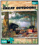 The Great Outdoors 500pc Jigsaw Puzzle – Breakfast Time Bears by BUFFALO GAMES INC.