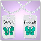 Mood Butterfly Best Friends Necklace by COOL JEWELS WHOLESALE FASHION JEWELRY