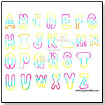 Alphabet Shaded Fun Bands (A-Z).  by TOY WONDERS INC.