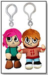 Scott Pilgrim and Ramona Flowers Plush Clip-On Set by MEZCO TOYZ