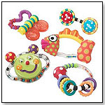 Butterfly Rattle and Teether Toy Gift Set by SASSY