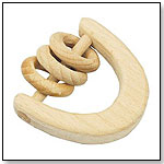 Natural Wood Ring Rattle by I play