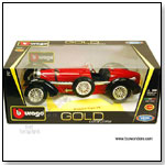 BBurago Gold - 1934 Bugatti Type 59 Convertible. 1:18 scale diecast collectible model car by TOY WONDERS INC.