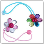 Flower Gem Ponytail Holders by CREATIVE EDUCATION OF CANADA