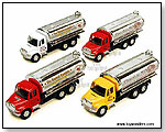 International Tanker with Decal - The Busted Knuckle Garage Oil Tanker & Chocolate Milk Tanker by TOY WONDERS INC.