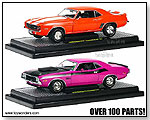 Castline M2 Machines Detroit-Muscle - 1969 Chevy Camaro Z/28 RS Hard Top & 1970 Dodge Challenger T/A 1:24 scale die-cast collectible model cars</title by TOY WONDERS INC.