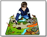 Real Relics® Museum Quality Animals with DinoLand 2-Sided Large Playmat by NEAT-OH! INTERNATIONAL LLC