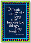 Impossible Things Take Longer Motivational Poster by BARKER CREEK PUBLISHING