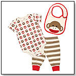 Sock Monkey Layette Set by RASHTI & RASHTI