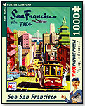 San Francisco TWA Jigsaw Puzzle by NEW YORK PUZZLE COMPANY LLC