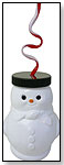 Christmas Snowman Cup w/ wavy straw by FUN-TIME INTERNATIONAL