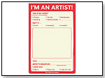 I'm an Artist Pad by KNOCK KNOCK