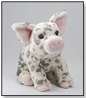 Pauline Small and Large Pig, 7" or 10" sitting by DOUGLAS CUDDLE TOYS
